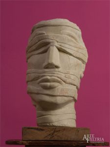 Sandstone sculpture, village of Sant Ippolito