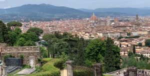 Landscape view of city of Florence, Italy taken from the San Miniato del Monte, a highlight from Joanne's custom tour in Italy