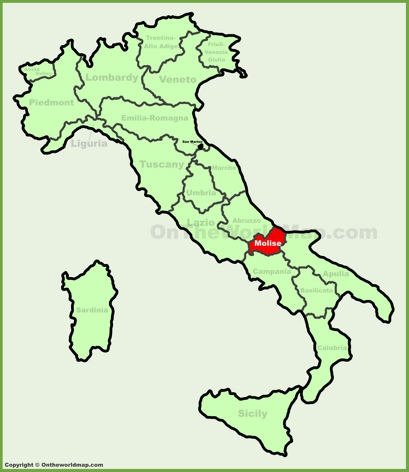 Map of Italy